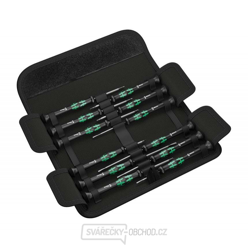 Wera 073675 Šroubováky pro elektroniku Kraftform Micro 12 Universal 1 (Sada 12 dílů)
