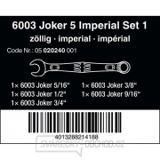 Wera 020229 Očkoploché klíče 5/16 ÷ 1/2" 6003 Joker 4 Set Imperial 1 (Sada 4 díly) Náhled