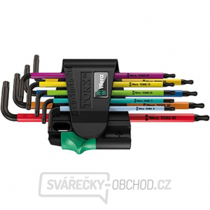 Wera 073599 Zástrčné klíče 967 SPKL/9 TORX BO Multicolour, BlackLaser (Sada 9 dílů) gallery main image