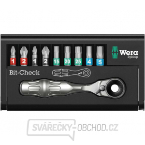 Wera 057418 Bity a ráčna 1/4" Bit-Check 10 Zyklop Mini BiTorsion 1 (Sada 10 dílů) gallery main image