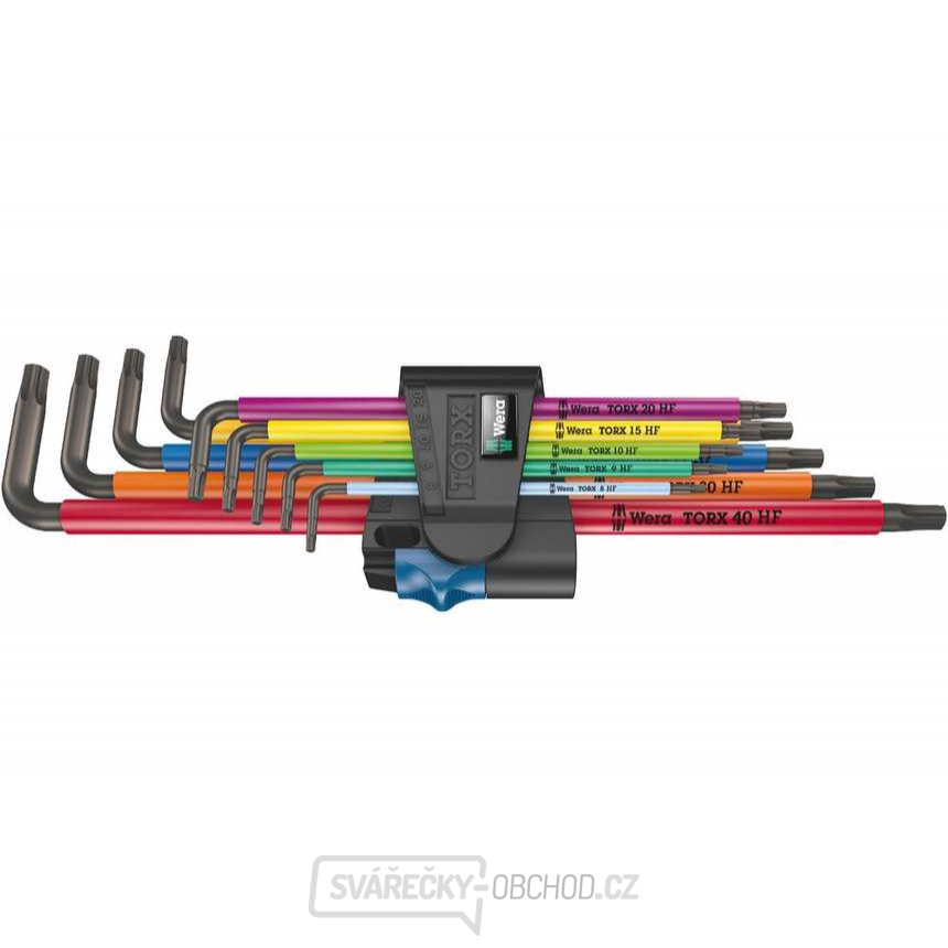 Wera 024470 Zástrčné klíče Torx 967/9 TX XL Multicolour HF 1. Sada 9 ks dlouhých klíčů s přidržovací funkcí