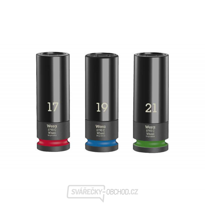 Wera 004595 Nástrčné hlavice 1/2" Wheel Impaktor C Set 1 (Sada  3 ks na kola aut)