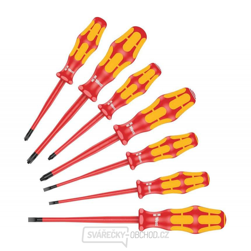Wera 135961 Elektrikářské šroubováky Kraftform Plus VDE 160 iSS/7, izolované, extra zúžené (Sada 7 dílů) Wera 135961 Elektrikářské šroubováky Kraftform Plus VDE 160 iSS/7, izolované, extra zúžené (Sada 7 dílů) gallery main image