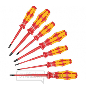 Wera 135961 Elektrikářské šroubováky Kraftform Plus VDE 160 iSS/7, izolované, extra zúžené (Sada 7 dílů) Wera 135961 Elektrikářské šroubováky Kraftform Plus VDE 160 iSS/7, izolované, extra zúžené (Sada 7 dílů) gallery main image