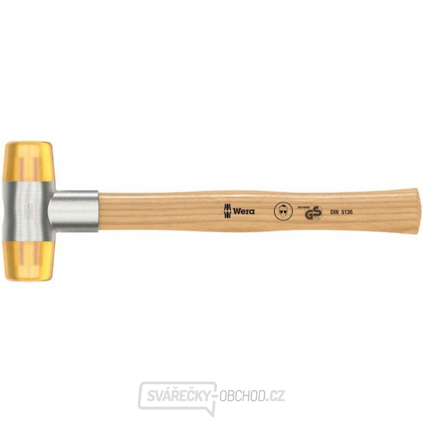 Wera 000030 Vyklepávací palička Wera 100 - 6. Hlavy z Cellidoru. Jasanová rukojeť 340 mm