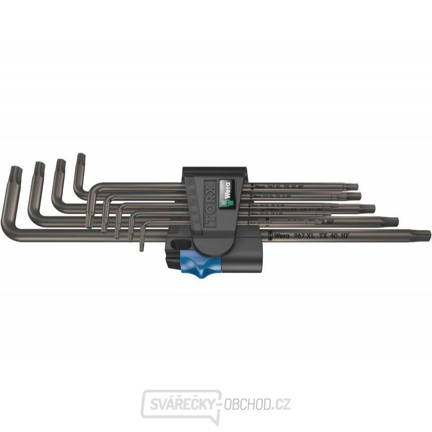 Wera 024450 Zástrčné klíče 967/9 Torx XL HF 1. Sada 9 ks dlouhých s přidržovací funkcí