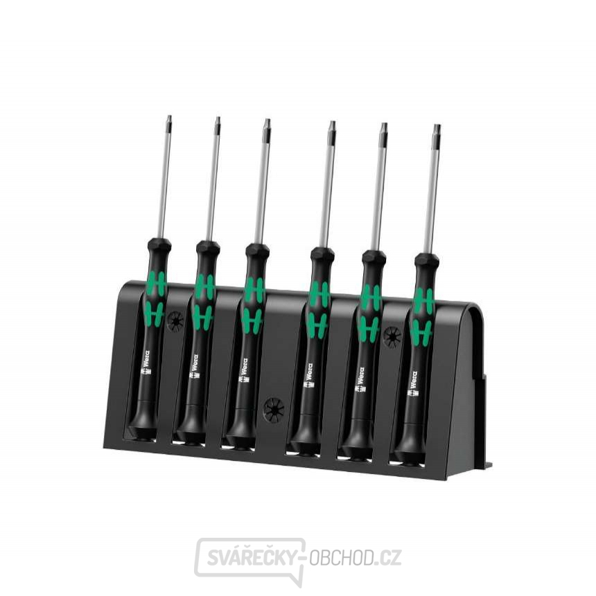Wera 118154 Šroubováky pro elektroniku Torx BO Kraftform Kompakt Micro typ 2067/6  (Sada 6 dílů + stojánek)