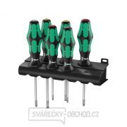 Wera 105622 Šroubováky Kraftform Plus Lasertip řada 300 typ 335/350/355/6 (Sada 6 dílů + stojánek) + Dárek Otvírák láhví Wera Náhled