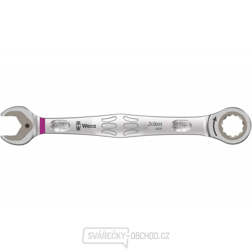 Wera 073284 Očkoplochý ráčnový klíč 9/16" 6000 Joker, palcový