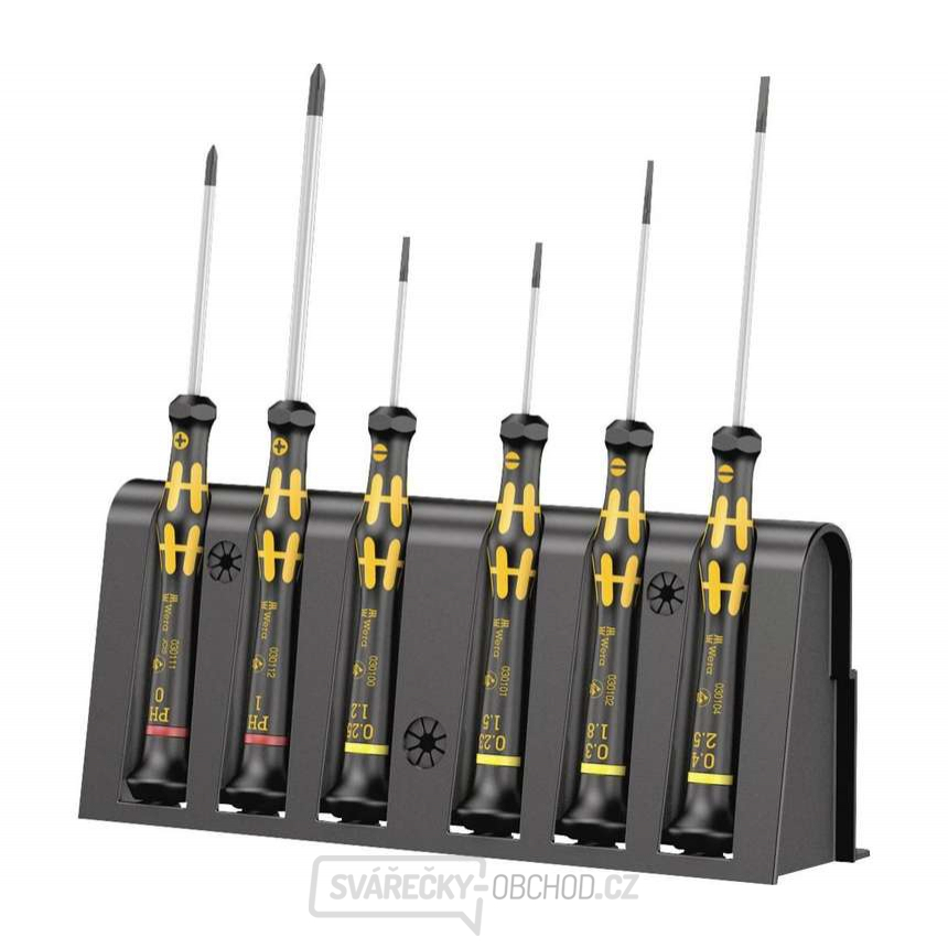 Wera 030170 Mikro šroubováky pro elektroniku 1578 A/6 ESD (Sada 6 ks + stojánek)