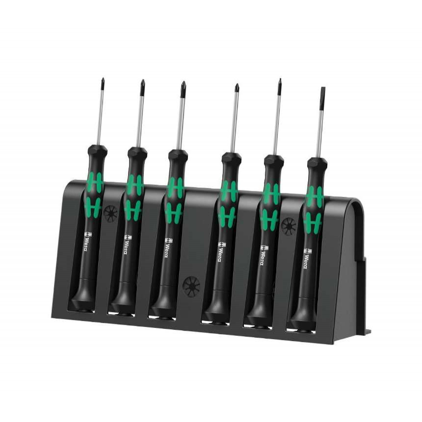 Wera 030181 Šroubováky na elektroniku Kraftform Micro 2050/6 (Sada 6 dílů + stojánek) 05030181001