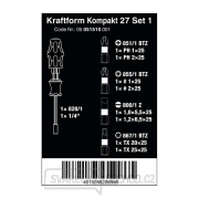 Wera 051510 Držák bitů Kraftform Kompakt 27 Set 1 včetně bitů v rukojeti (Sada 7 dílů) náhled
