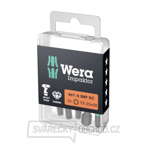 Wera 057665 Bit 1/4" Torx TX 25x50 typ 867/4 IMP DC Impaktor, sada 5 ks Wera 057665 Bit 1/4" Torx TX 25x50 typ 867/4 IMP DC Impaktor, sada 5 ks gallery main image