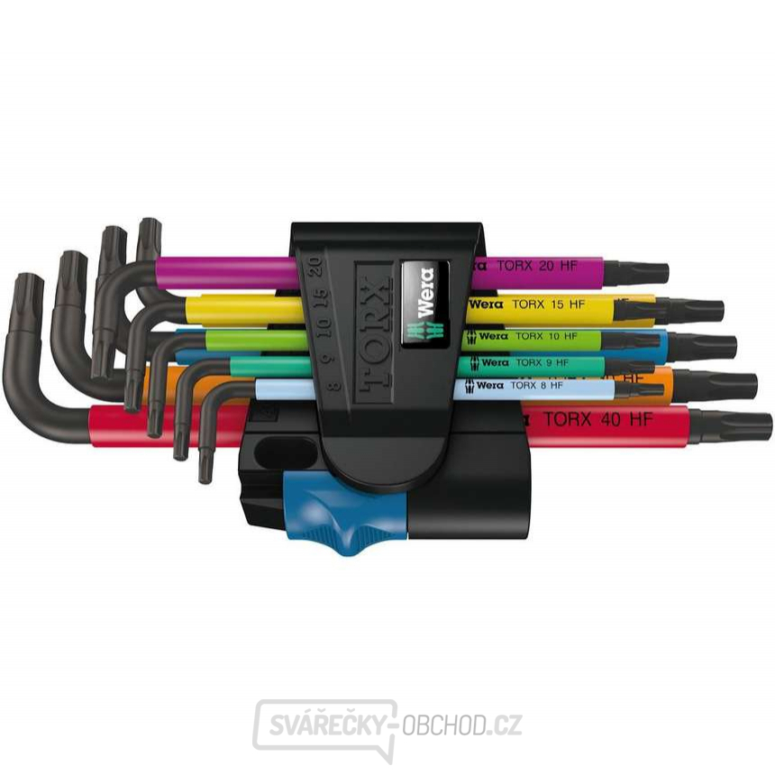 Wera 024179 Zástrčné klíče Torx 967/9 TX Multicolour HF 1 s přidržovací funkcí  (Sada 9 dílů)