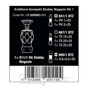 Wera 008883 Ráčnový šroubovák Kraftform Kompakt Stubby Magazin RA 1 (Sada 6 dílů) Náhled