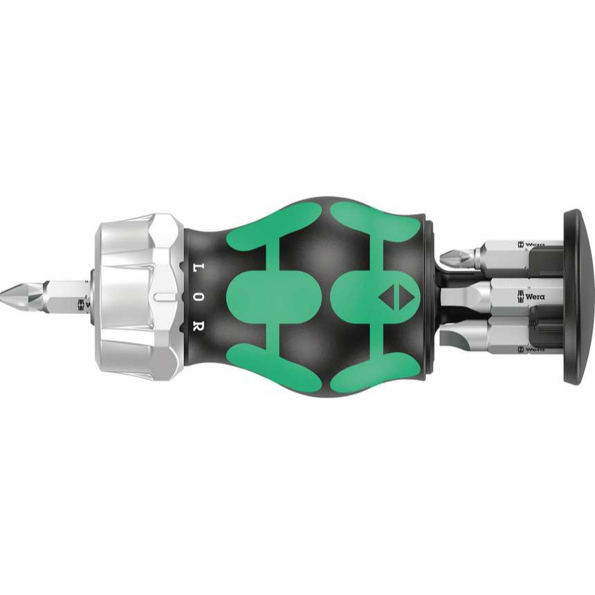 Wera 008886 Ráčnový šroubovák Kraftform Kompakt Stubby Magazin RA 4 (Sada 6 dílů) 05008886001