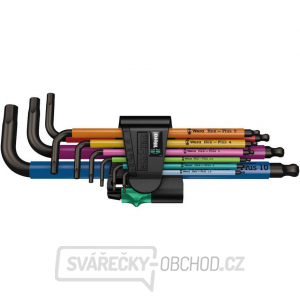 Wera 073593 Zástrčné klíče inbus 950/9 Hex-Plus Multicolour 1 SB, BlackLaser  (Sada 9 dílů 1,5-10mm) gallery main image