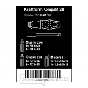 Wera 134491 Šroubovák Kraftform Kompakt 28 v pouzdře (Sada 6 dílů) Náhled