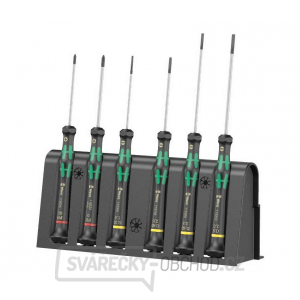 Wera 118150 Šroubováky pro elektroniku Kraftform Kompakt Micro typ 2035/6 A (Sada 6 dílů + stojánek) gallery main image