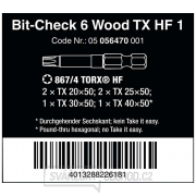 Wera 056470 Šroubovací bity 1/4" Bit-Check 6 Wood TX HF 1 (Sada 6 dílů) Náhled