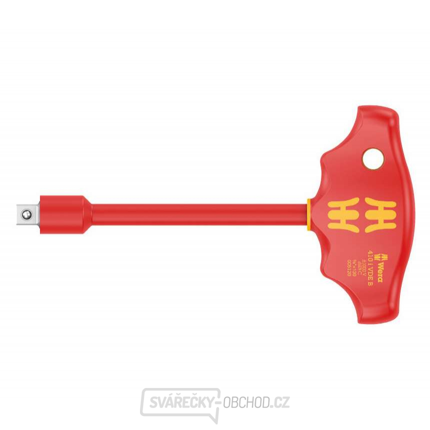 Wera 005120 Šroubovací adaptér 3/8" s příčnou rukojetí řady 400 typ 410 i VDE B Wera 005120 Šroubovací adaptér 3/8" s příčnou rukojetí řady 400 typ 410 i VDE B gallery main image
