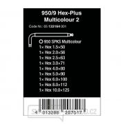 Wera 133164 Zástrčné klíče inbus 950/9 Hex-Plus Multicolour 2. Blacklaser SPKS (Sada 9 ks) Náhled
