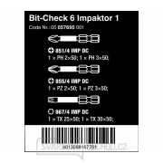 Wera 057695 Bity Bit-Check 6 Impaktor 1 (Sada 6 dílů) Náhled
