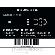 Wera 051576 Elektrikářské šroubováky Kraftform 1060 i/1065 i/6 VDE (Sada 6 dílů) náhled