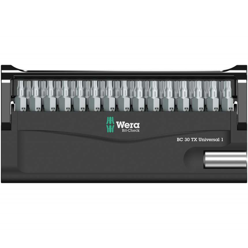 Wera 057900 Šroubovací bity 1/4" Bit-Check 30 TX Universal 1 SB (Sada 30 dílů) 05057900001