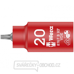 Wera 004920 Zástrčná bitová hlavice 3/8" Torx TX 20 typ 8767 B VDE HF Zyklop s přidržovací funkcí gallery main image