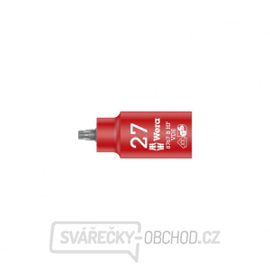 Wera 004922 Zástrčná bitová hlavice 3/8" Torx TX 27 typ 8767 VDE HF Zyklop s přidržovací funkcí Wera 004922 Zástrčná bitová hlavice 3/8" Torx TX 27 typ 8767 VDE HF Zyklop s přidržovací funkcí gallery main image