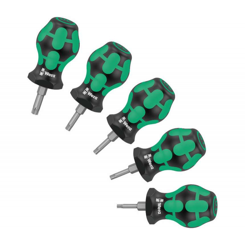 Wera 008876 Držáky bitů a šroubováků TORX® Stubby Set TX 1 Sada 5 dílů