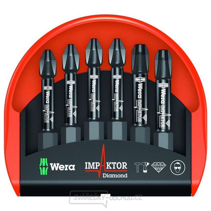 Wera 057691 Bity Bit-Check 6 PH Impaktor 1 (Sada 6 dílů)