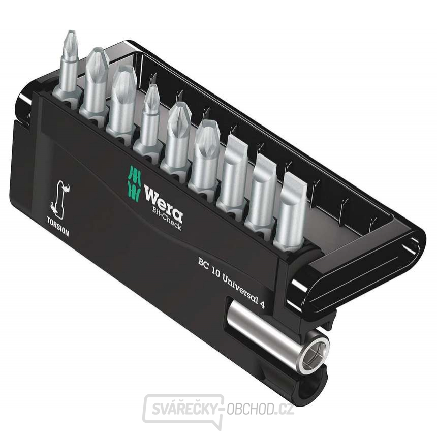 Wera 056159 Houževnaté bity Bit-Check 10 Universal 4 s držákem 899/4/1 (Sada 10 dílů)
