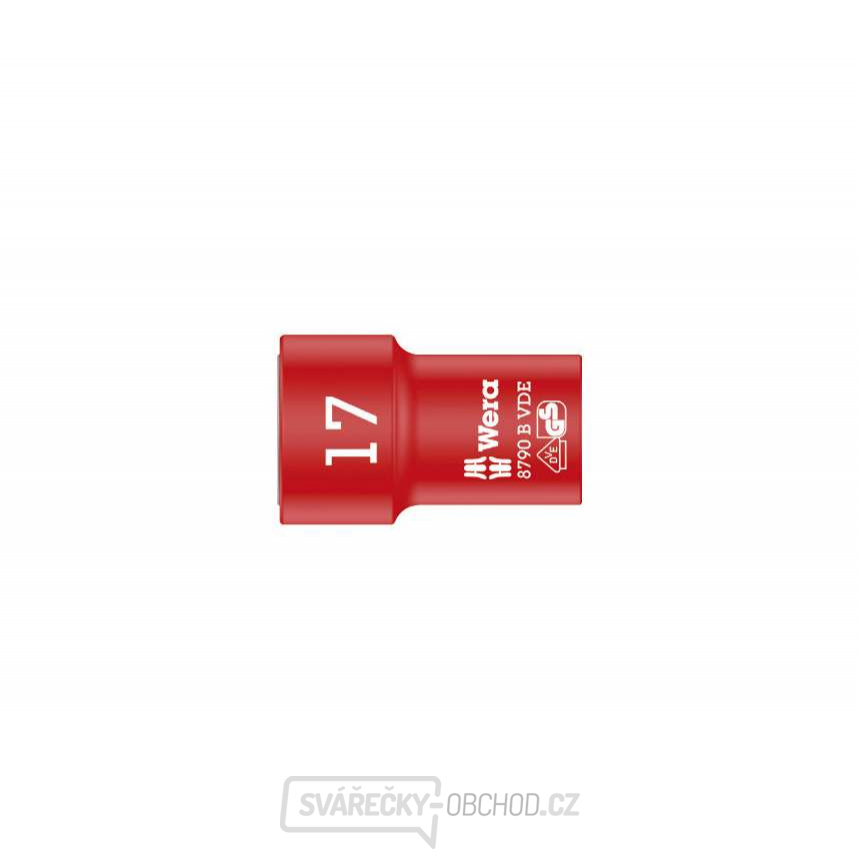 Wera 004961 Nástrčná hlavice 3/8" 6hran 17 mm typ 8790 B Zyklop VDE Wera 004961 Nástrčná hlavice 3/8" 6hran 17 mm typ 8790 B Zyklop VDE gallery main image