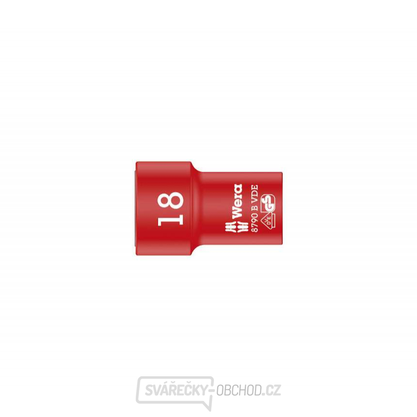 Wera 004962 Nástrčná hlavice 3/8" 6hran 18 mm typ 8790 B Zyklop VDE
