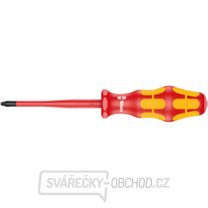 Wera 020133 Elektrikářský šroubovák Kraftform Plus PH 2x100 mm typ 162 iSS VDE, izolovaný se sníženým průměrem čepele a rukojeti Wera 020133 Elektrikářský šroubovák Kraftform Plus PH 2x100 mm typ 162 iSS VDE, izolovaný se sníženým průměrem čepele a rukojeti gallery main image