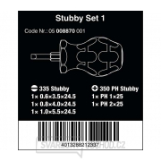 Wera 008870 Držák bitů a šroubováků Stubby Set 1 Sada 5 dílů Náhled