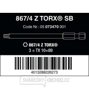 Wera 073470 Šroubovací bity 1/4" Torx TX 10 867/4 Z SB (3 ks) Náhled