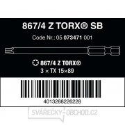Wera 073471 Šroubovací bity 1/4" Torx TX 15 867/4 Z SB (3 ks) Náhled