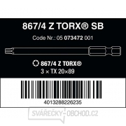 Wera 073472 Šroubovací bity 1/4" Torx TX 20 867/4 Z SB (3 ks) Náhled