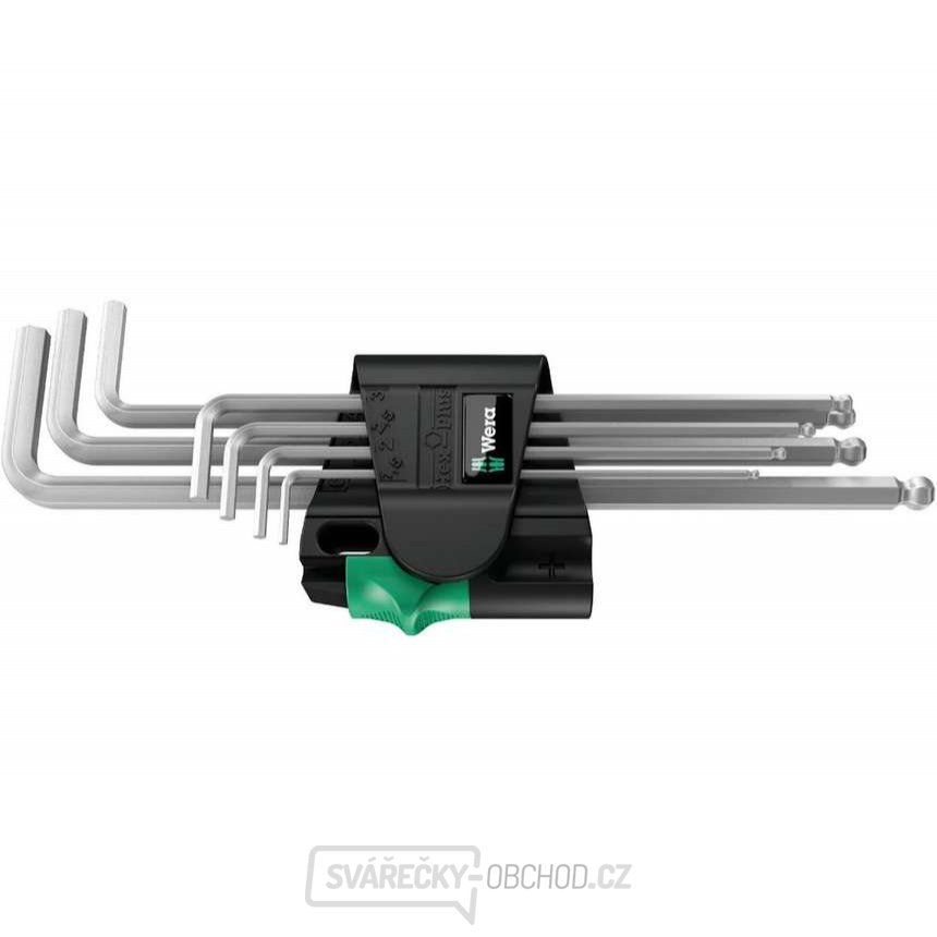 Wera 022101 Zástrčné klíče inbus 950/7 Hex-Plus Magnet 1, chromovaná (Sada 7 dílů)