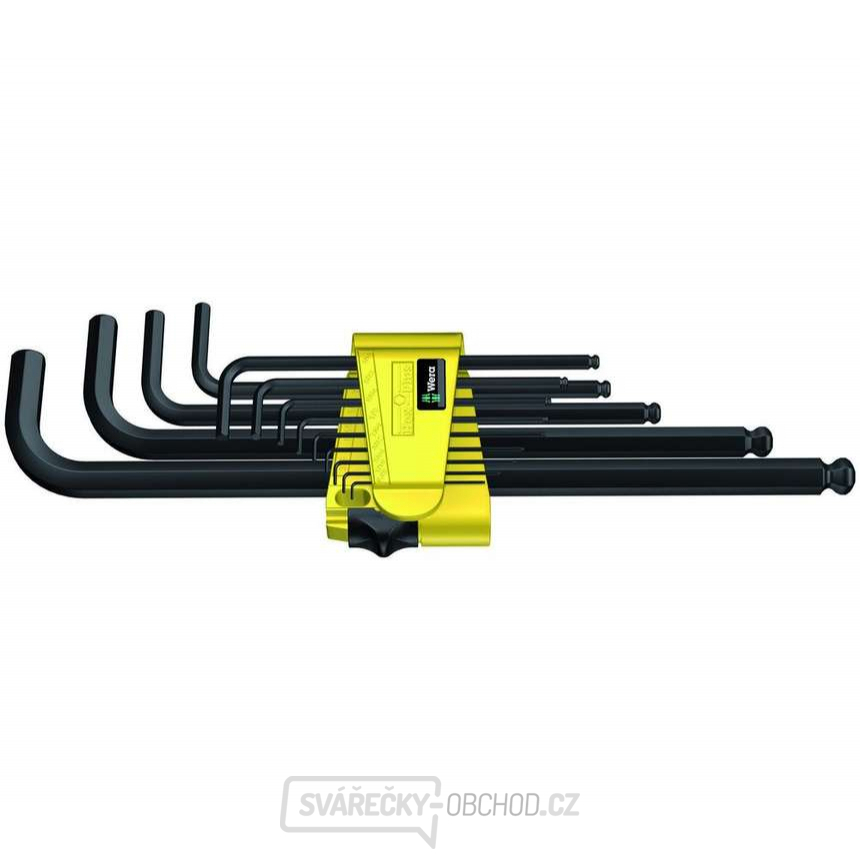 Wera 021728 Zástrčné klíče inbus 950/13 Hex-Plus Imperial 1, palcové, BlackLaser (Sada 13 dílů)