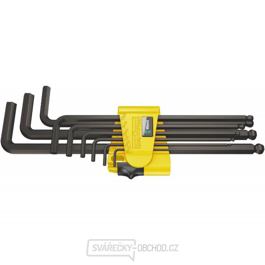Wera 022171 Zástrčné klíče inbus 950/9 Hex-Plus Imperial 1, palcové, BlackLaser (Sada 9 dílů)