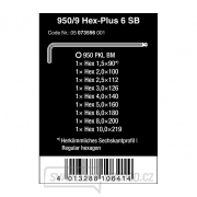 Wera 073596 Zástrčné klíče inbus 950/9 Hex-Plus 6 SB. Sada 9 ks BlackLaser Náhled