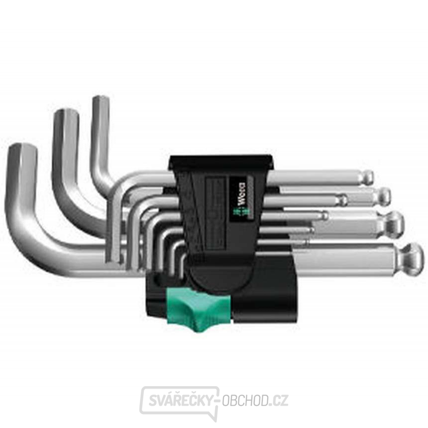 Wera 133163 Zástrčné klíče 950/9 Hex-Plus 3. Chromované (Sada 9 ks)