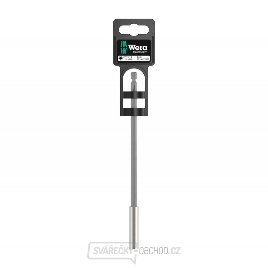 Wera 160979 Univerzální držák bitů 899/4/1 S se zajišťovacím kroužkem a magnetem