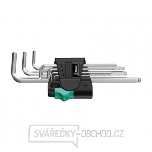 Wera 022181 Zástrčné klíče inbus 950/7 Hex-Plus 1, chromované  (Sada 7 dílů) gallery main image