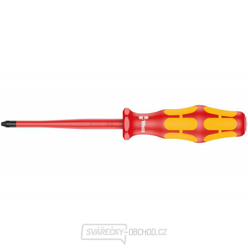 Wera 020131 Elektrikářský šroubovák Kraftform Plus PH 1x80 mm typ 162 iSS VDE, izolovaný se sníženým průměrem čepele a rukojeti