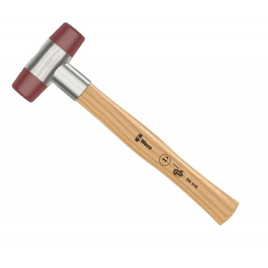 Wera 000505 Vyklepávací palička Wera 102 - 1. Hlavy z Uretanu. Jasanová rukojeť 250 mm 05000505001